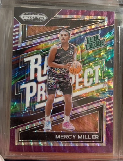 2024 Panini Prizm Draft Picks #4 Mercy Miller Rated Prospect — front