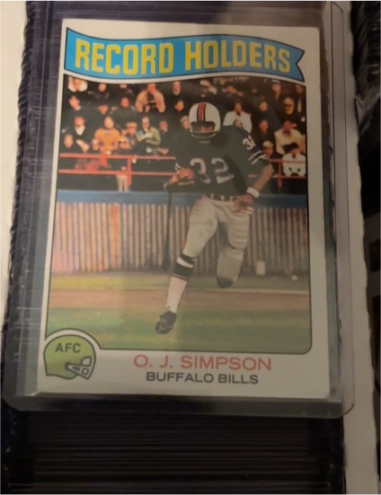 1975 Topps #355 O.J. Simpson — front