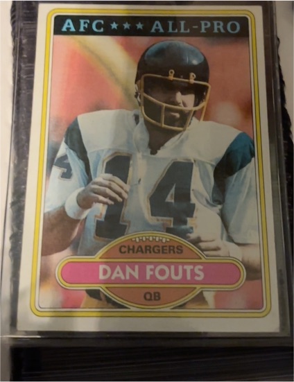 1980 Topps Football #520 Dan Fouts — front