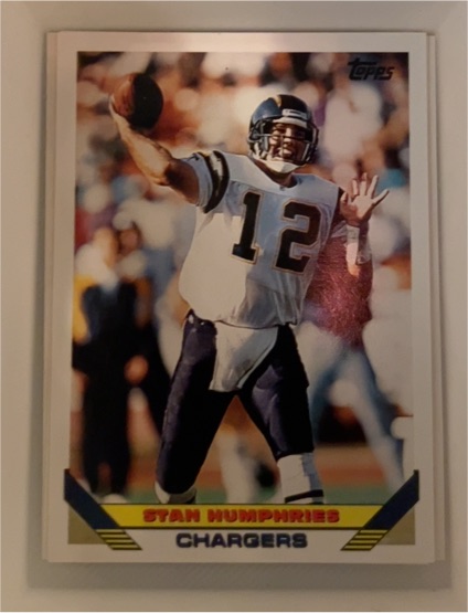 1993 Topps #444 Stan Humphries — front
