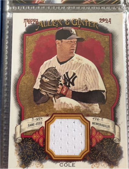 2024 Topps Allen & Ginter #AGR-GC Gerrit Cole — front