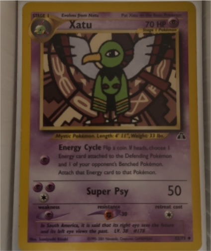 1999 Pokémon TCG Xatu Neo Discovery #52 — front