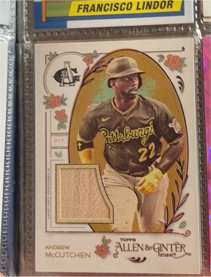 2024 Topps Allen & Ginter Relics B #AGR-AMC Andrew McCutchen — front