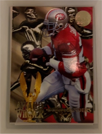1995 Fleer Ultra #5 Deion Sanders Award Winner — front