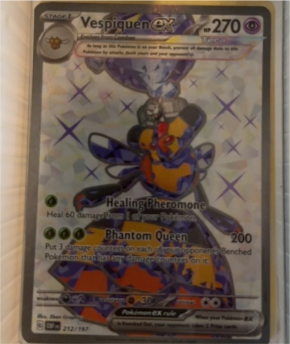 2023 Pokémon SV03: Obsidian Flames #212/197 Vespiquen ex — front
