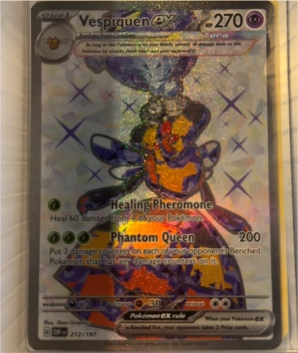 2020 Pokémon SV03: Obsidian Flames #212 Vespiquen ex — front