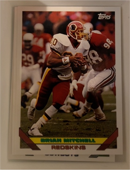 1993 Topps #476 Brian Mitchell — front