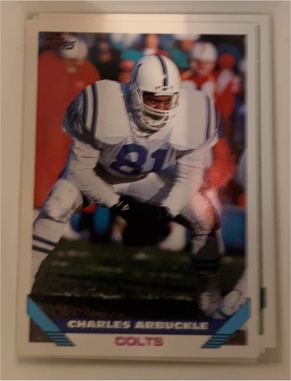 1993 Topps #457 Charles Arbuckle Indianapolis Colts — front