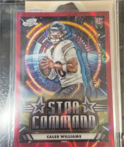 2024 Topps Chrome Cosmic Star Command #SC-5 Caleb Williams — front