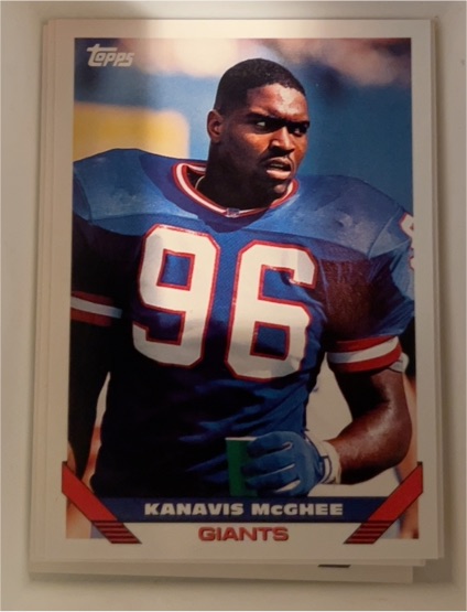 1993 Topps #452 Kanavis McGhee — front