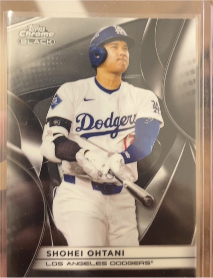 2025 Topps Chrome Black #50 Shohei Ohtani — front