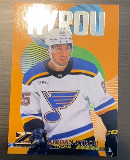2023-24 SkyBox Metal Universe Z-Force #29 Jordan Kyrou — front