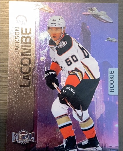 2023-24 Skybox Metal Universe #189 Jackson LaCombe Rookie — front