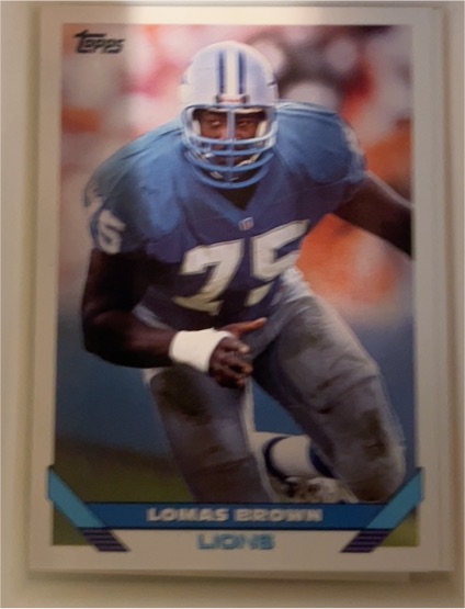 1993 Topps #402 Lomas Brown — front