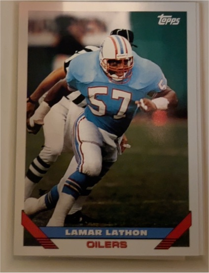 1993 Topps #398 Lamar Lathon — front