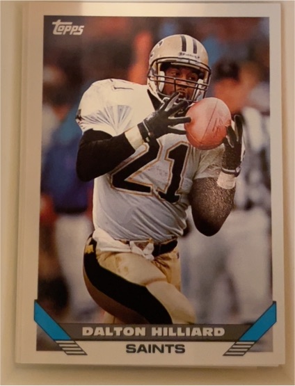 1993 Topps #393 Dalton Hilliard — front