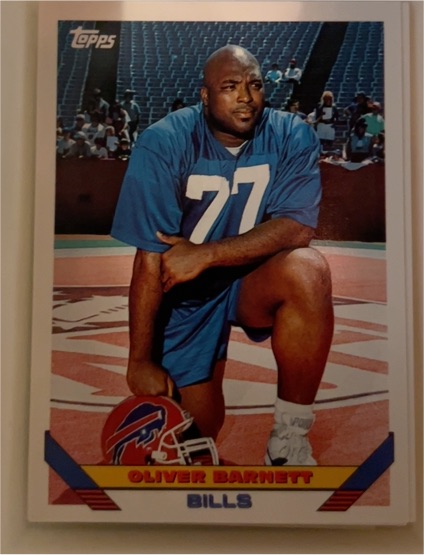1993 Topps #392 Oliver Barnett — front