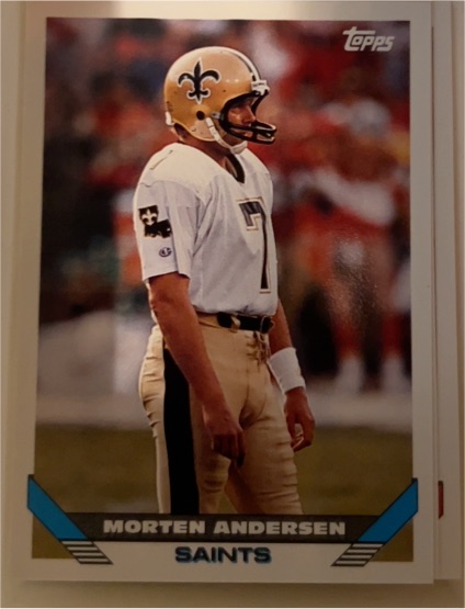 1993 Topps #367 Morten Andersen — front
