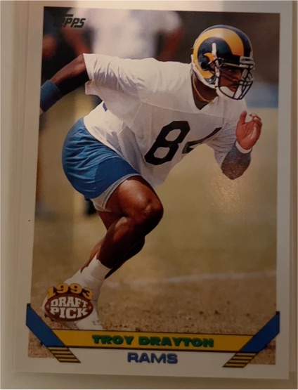 1993 Topps #356 Troy Drayton — front