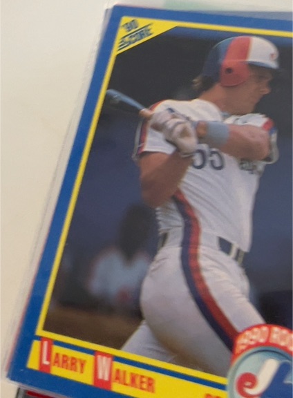 1990 Score #631 Larry Walker Rookie Montreal Expos — front