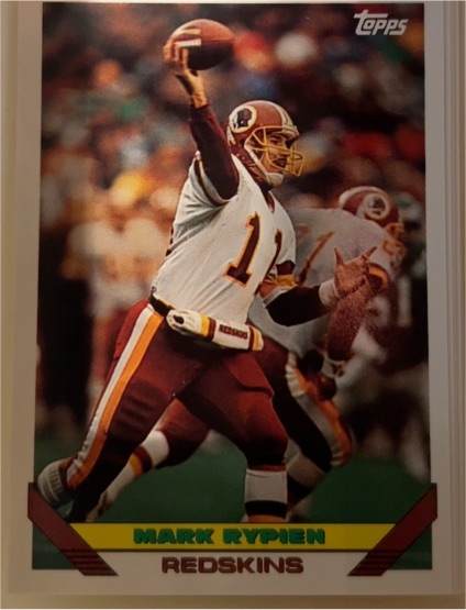 1993 Topps #335 Mark Rypien — front