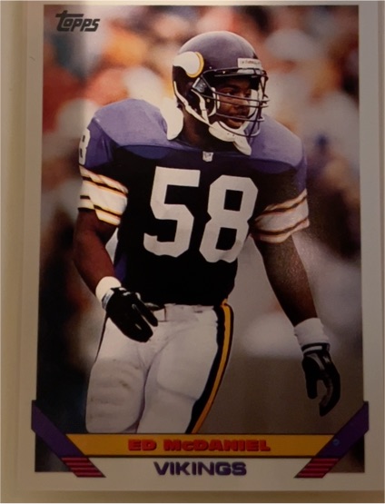 1993 Topps #342 Ed McDaniel — front