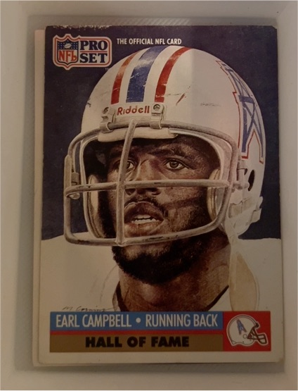 1991 Pro Set #27 Earl Campbell — front