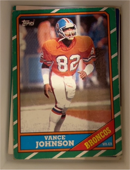 1986 Topps #116 Vance Johnson — front