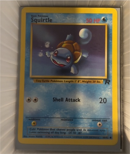 2000 Team Rocket #68 Squirtle — front