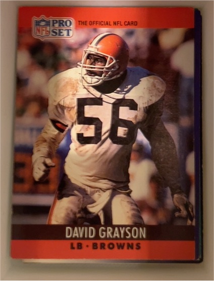 1990 Pro Set #71 David Grayson — front