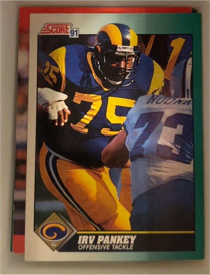 1991 Score #294 Irv Pankey — front