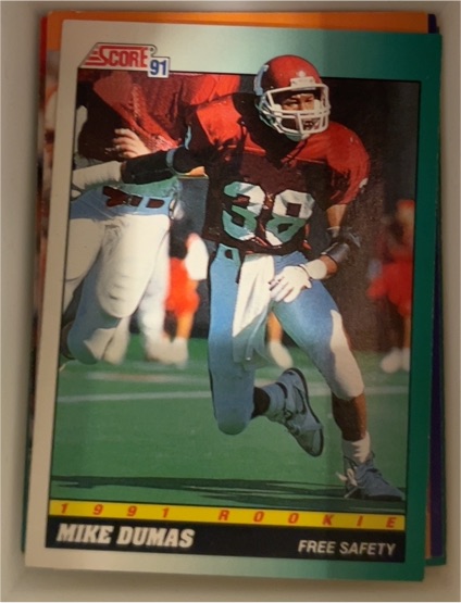 1991 Score #314 Mike Dumas Rookie — front