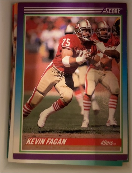 1990 Score #448 Kevin Fagan — front