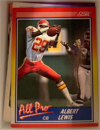 1990 Score #568 Albert Lewis — front