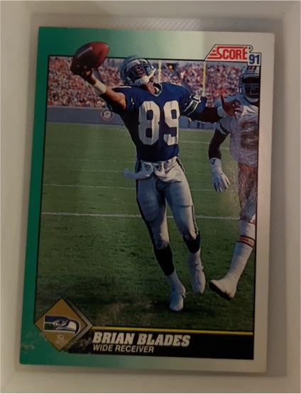 1991 Score #289 Brian Blades — front