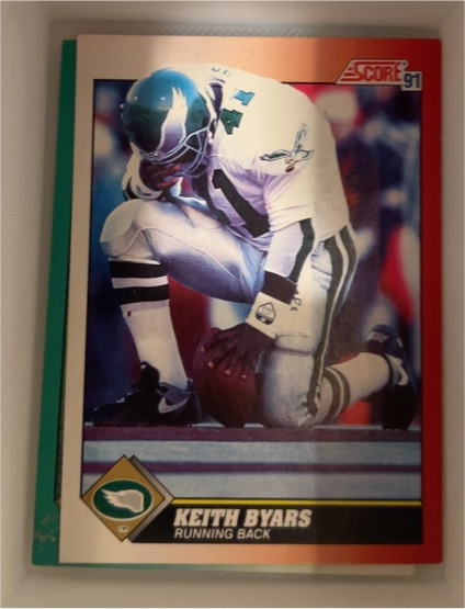 1991 Score #220 Keith Byars — front