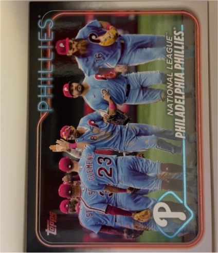 2024 Topps Series 1 #126 Philadelphia Phillies Team Card — front