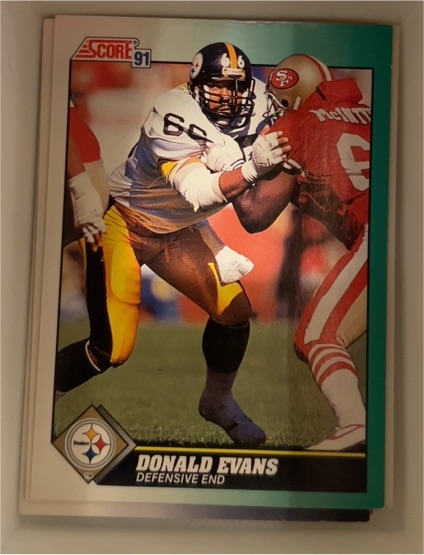 1991 Score #310 Donald Evans — front
