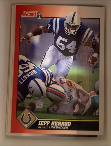 1991 Score #132 Jeff Herrod — front