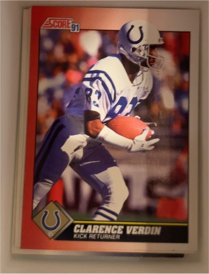 1991 Score #148 Clarence Verdin — front