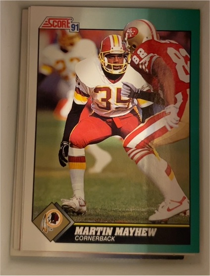 1991 Score #235 Martin Mayhew — front