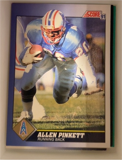 1991 Score #45 Allen Pinkett — front