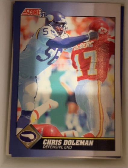 1991 Score #56 Chris Doleman — front