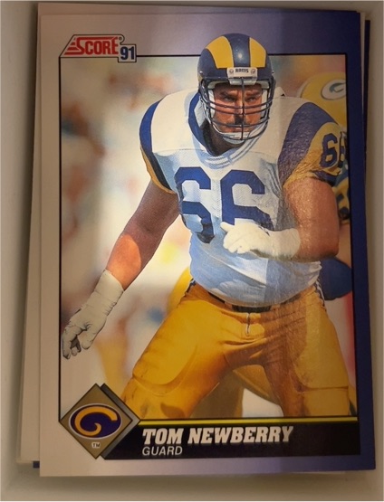 1991 Score #66 Tom Newberry — front