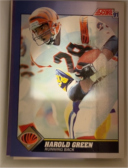 1991 Score #40 Harold Green — front