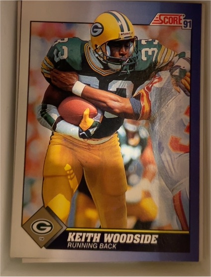 1991 Score #33 Keith Woodside — front
