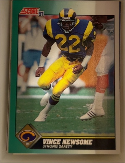 1991 Score #259 Vince Newsome — front