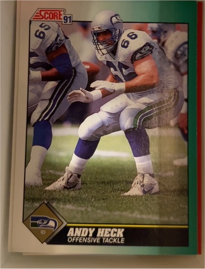 1991 Score #266 Andy Heck — front