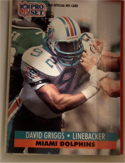 1991 Pro Set #563 David Griggs — front