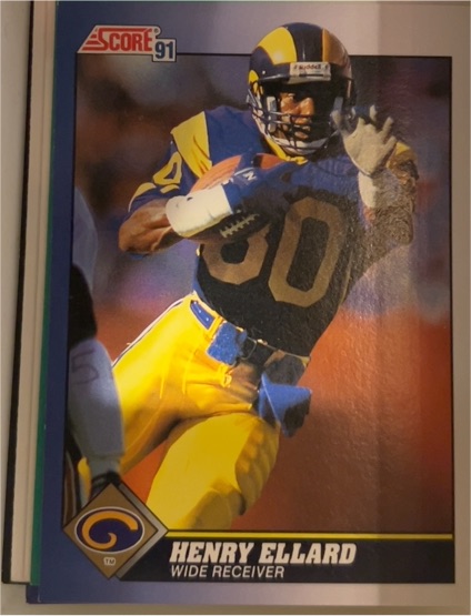 1991 Score #80 Henry Ellard — front